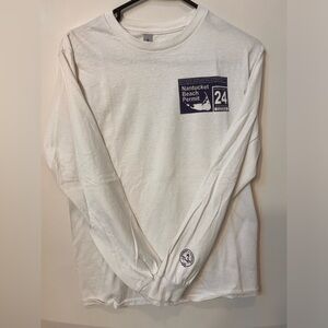 White Nantucket Beach Permit Long Sleeve Shirt